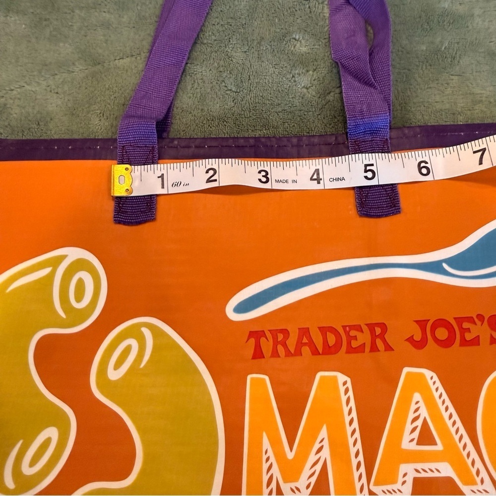 NEW Trader Joe’s Reusable Tote Bag Bundle (2) - Cheese - Picture 16 of 16